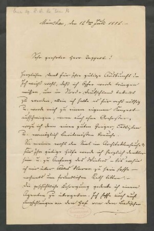 Brief an Wilhelm Tappert : 12.07.1882
