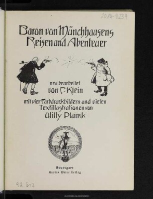 Baron von Münchhausens Reisen und Abenteuer