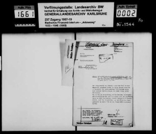 Rothschild, Louis in Mannheim -Fragment-