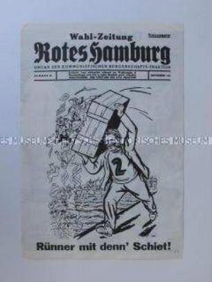 Nachdruck eines kommunistischen Wahl-Flugblattes aus dem Jahr 1931