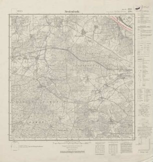 2831 (alte Nr.: 1384) Bredenbock, Meßtischblatt (4cm - Karte)