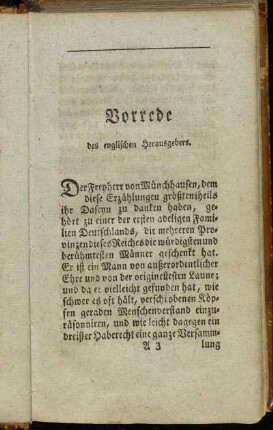 Vorrede des englischen Herausgebers
