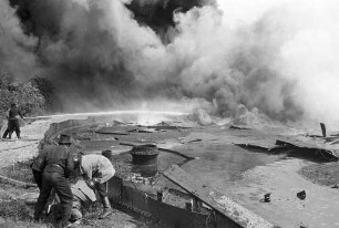 Brand im städtischen Gaswerk.