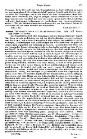 371, Marcuse. Handwörterbuch der Sexualwissenschaft. 1923