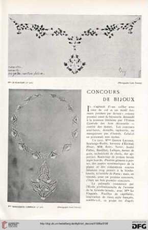Concours de bijoux