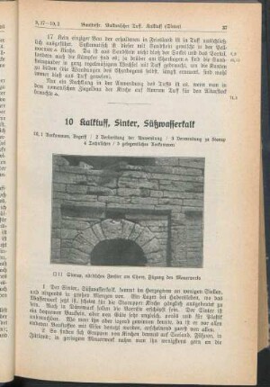 10 Kalktuff, Sinter, Süßwasserkalk