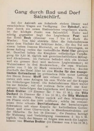 Gang durch Bad und Dorf Salzschlirf.