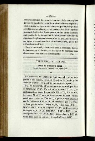 Théoréme sur l´ellipse.