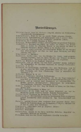 Worterklärungen