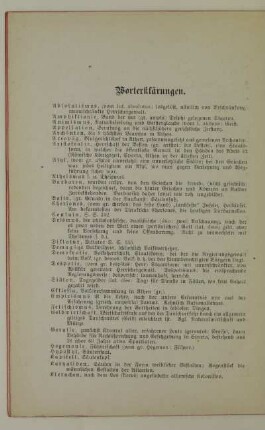 Worterklärungen