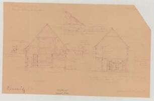 Niewitz (Kreis Luckau): Hof Nr. 12 Edmund Bock. Wohnhaus und Altenteil (Ansicht)