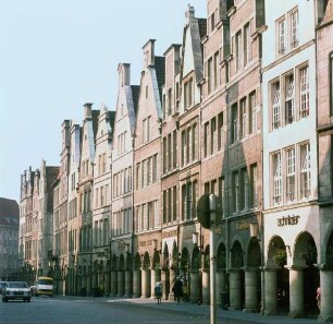 Münster. Giebelhäuser am Prinzipalmarkt