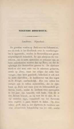 Negende hoofdstuk. Landbouw. Nijverheid