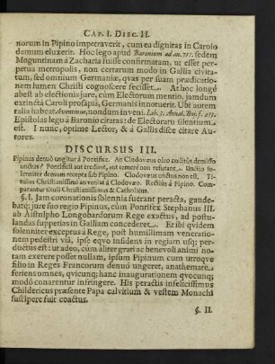 Discursus III.