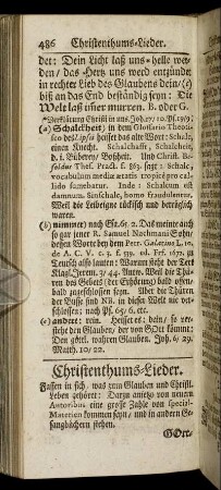 Christenthums-Lieder.