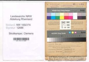 Entnazifizierung Clemens Strotkemper, geb. 16.11.1905 (Haendler)