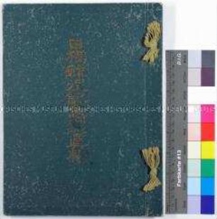 Erinnerungsband an den Einfall der japanischen Truppen in die deutsche Kolonie Tsingtau 1914, mit handschriftlicher Widmung