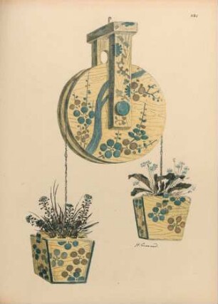 ABJ [Vase de suspension, en poterie d'Awata]