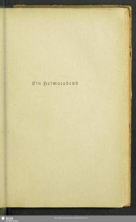Ein Heimatabend