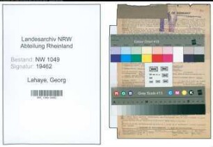 Entnazifizierung Georg Lahaye , geb. 01.10.1900 (Architekt)