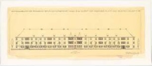 Wohnhausbauten der Reichsbank Berlin, Berlin-Schmargendorf. Cunostraße, Forckenbeckstraße, Kissinger Platz, Block R Häuser 19 - 22: Ansicht Haus 19-22, 1:100