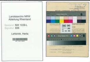 Entnazifizierung Herta Lehbrink , geb. 09.12.1920 (Bankangestellte)