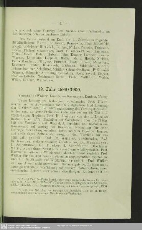 12. Jahr, 1899/1900