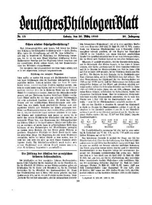 Die Füllung der Klassen der preußischen höheren Lehranstalten