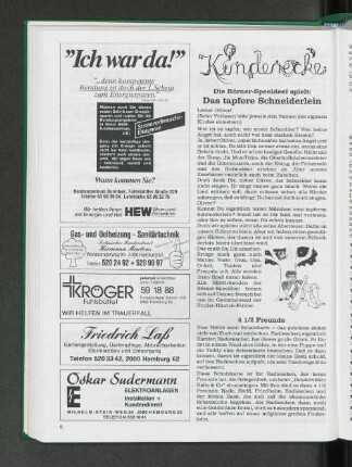 Die Börner-Speeldeel spielt: Das tapfere Schneiderlein