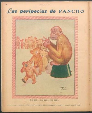 Las peripecias de Pancho [Caricatura] : Uno, dos... Uno, dos... Uno, dos...