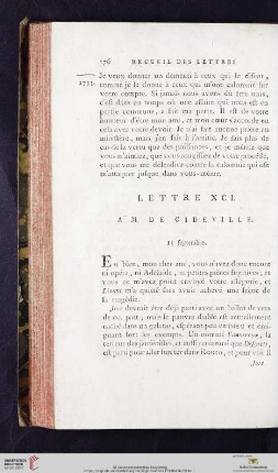 (Lettre XCI - C)