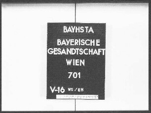 Verschiedene Schreiben an Ritter