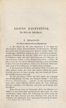 Grundlinien der Anatomie und Physiologie der Pflanzen