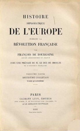 Histoire diplomatique de l'Europe pendant la Révolution Française, 4