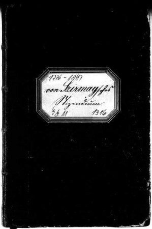Stammbuch des Szirmay'schen Stipendiums