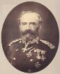 Freiherr Karl von Reitzenstein, Generalmajor, Kommandeur der 1. Württ. Feldbrigade im Krieg 1870-1871, in Uniform mit Orden, Brustbild in Halbprofil