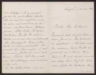 Schreiben an Hermann Muthesius (Brief)