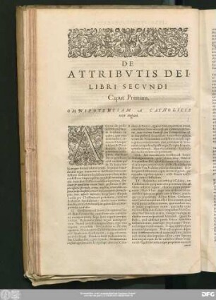 De Attributis Dei. Libri Secundi