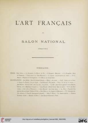 Numéro exceptionnel (Mai 1890)