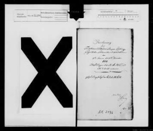 Die Stiftungen Schade, Rupen, Icking, Pagenstecher, Portionisten und Vier Stiftungen: Haushalt 1814