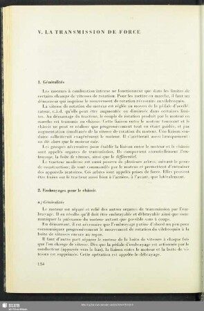 V. La Transmission De Force