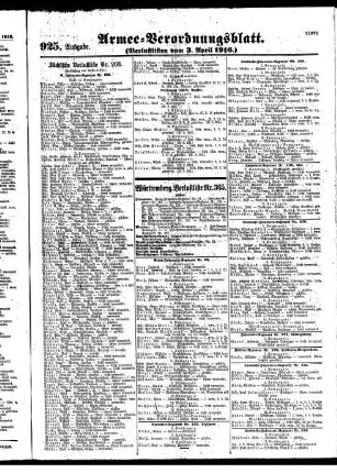 925. Ausgabe.Montag, 3. April 1916