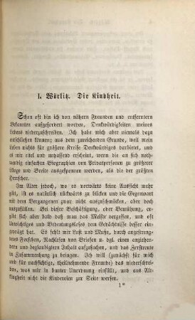 Lebenserinnerungen und Briefwechsel, 1