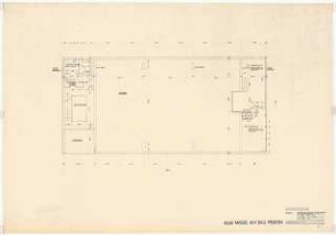 Zoologisches Institut und Isotopen-Labor der Universität Köln: Universitätsgebäude: Grundriss Zwischengeschoss 1:100