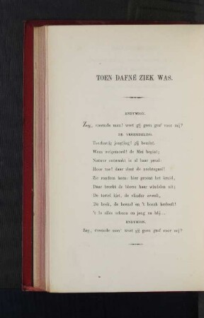 Toen Dafne ziek was.