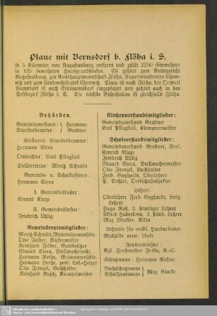 Plaue mit Bernsdorf b. Flöha i. S.
