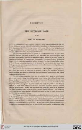 Description of the Entrance Gate of the City of Messene