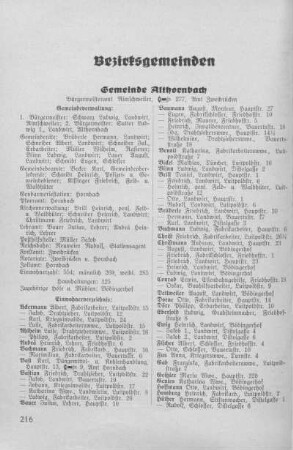 Bezirksgemeinden Zweibrücken
