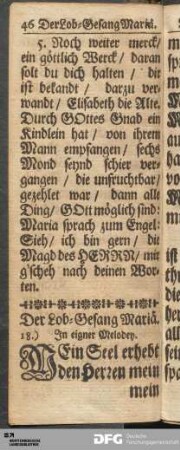Der Lob-Gesang Mariä.