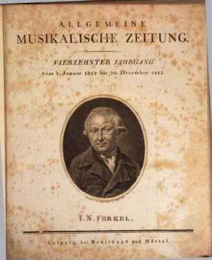Allgemeine musikalische Zeitung. 14, 14. 1812